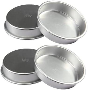 4 Inch Mini Cake Pan Set, 4 PCS Round Cake Pans Round Baking, Healthy