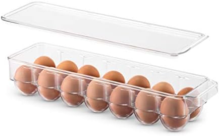 8-Pack Clear Plastic Pantry Organizer Bins