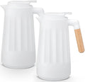 Ziliny 2 Pcs 34 oz Thermal Coffee Carafe for Keeping Hot/Cold Double