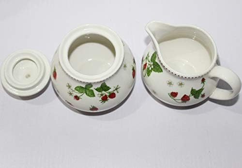 Creamer and Sugar Sets with Lids Vintage Floral Ceramic Cream & Sugar