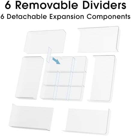 Expandable Makeup Drawer Organizer, Clear Silverware Drawer Organizer