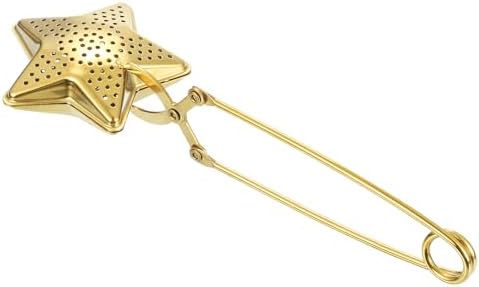uxcell Star Snap Tea Ball Infuser with Handle, Loose Tea Steeper