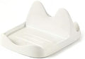 Ceramic Spoon Rest and Pot Lid Holder for Countertop, Heavy Duty