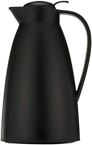 Alfi Glass Vacuum Frosted Plastic Carafe, 1 L, Black (AG2800BK2)