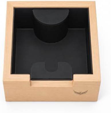 Coffee Knock Box Espresso Puck Dump Bin with Shock-Absorbing Bar