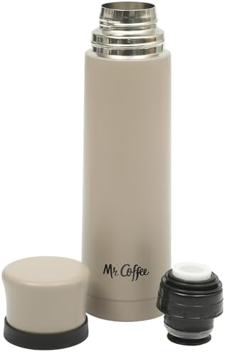 Mr. Coffee Silverleaf 23 oz Stainless Steel Thermal Bottle – Double