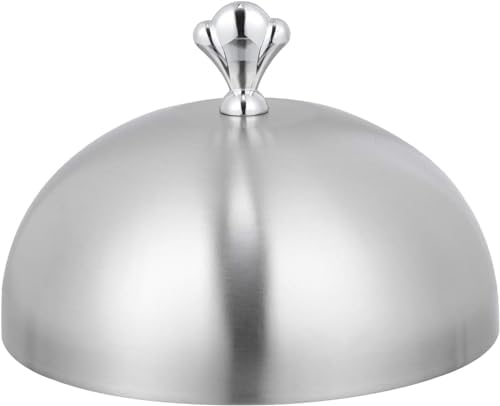 Stainless Steel Food Cover Dish Dust Cover Dome Steak Lid for Home