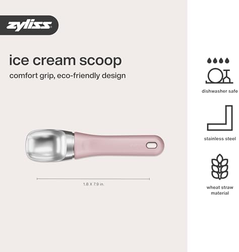 Zyliss Ice Cream Scoop - Stainless Steel Ice Cream Scoop