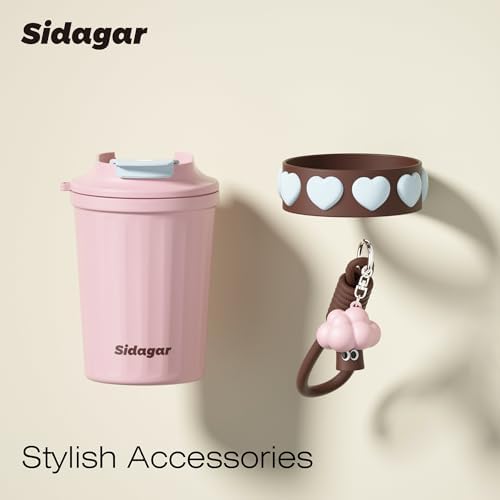 SDGA+ 12 oz Travel Coffee Mug Spill Proof Leak Proof, Stainless Steel