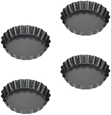 4-inch Mini Tart Pans with Removable Loose Bottom, Non-stick round