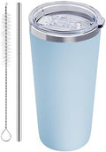 GGQ 20oz Travel Coffee Tumbler, 18/8 Stainless Steel Cup 1 Pack Light
