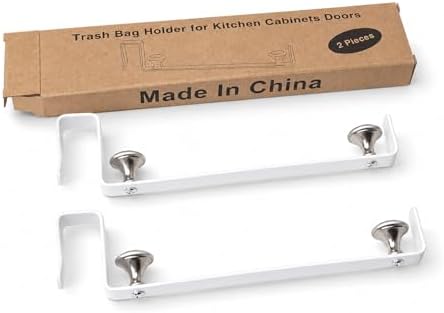 Large Trash Bag Holder for Kitchen Cabinets Doors, Under Sink Plastic