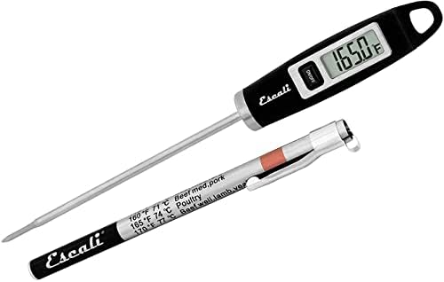 Escali DH1 Gourmet Digital Meat Thermometer, Black