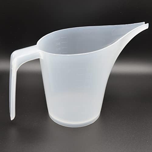 Transparent Plastic Funnel Measuring Cup Large Capacity Long Nozzle