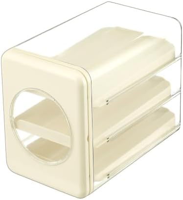 Rolling Egg Dispenser, Clear Sloped Track Holder, Fridge Drawer