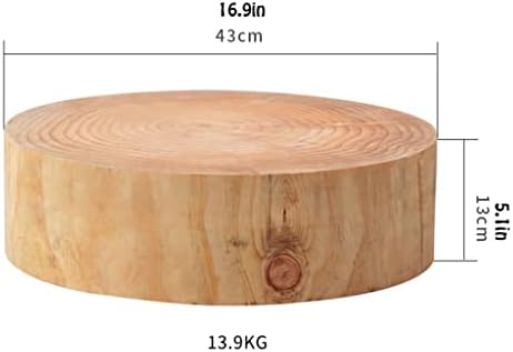 Round Pine Wood Butcher Block Cutting Board for Meat
