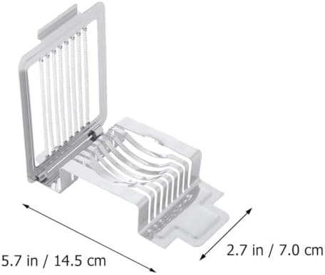 Stainless Steel Egg Slicer with 8 Cutting Wires, One-press Even Slices