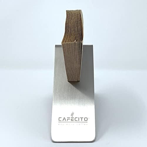 CAFECITO Coffee Filter Holder Stand – Platinum Stainless Steel Cone