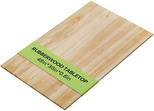 Rubberwood Butcher Block Countertop, 48"x30"