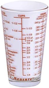Kolder Mix N Measure Glass, Multi-Purpose Liquid and Dry Measuring