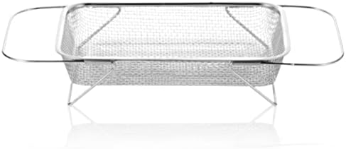 Strainer Basket, Stainless Steel Expandable Over the Sink Colander