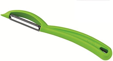 Kuhn Rikon Straight/Serrated Swiss Swivel Peeler, Set of 2, Green/Red