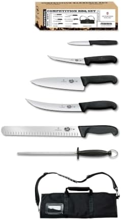 Victorinox Fibrox 7-Piece Competition BBQ Set, Black
