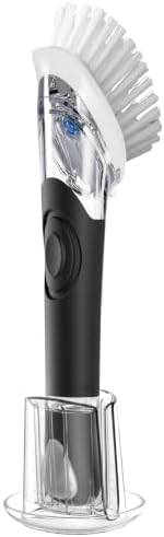 Soap Dispensing Dish Brush with Holder