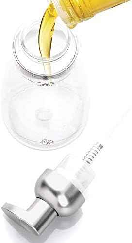iDesign Foaming Soap Dispenser, Clear and Brushed Nickel
