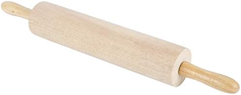 13-Inch Wooden Rolling Pin – Hardwood Dough Roller with Smooth Rollers