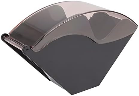Coffee Filter Paper Storage Holder - Fan Shaped Dustproof Box, Hand