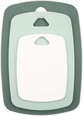 3pcs Plastic Cutting Board Set with Color-coded Non-slip Mats for