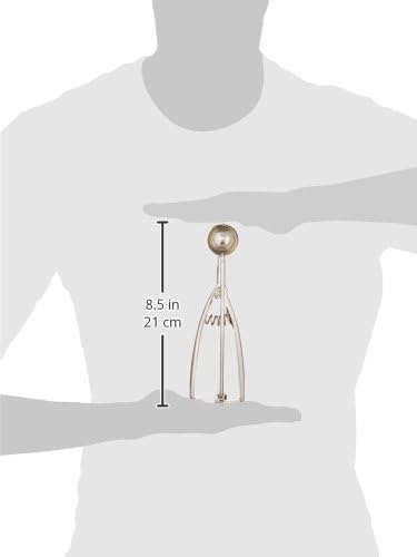 R&M Stainless Steel Cookie Dough Scoop 1.25" Diameter – Mini Portion