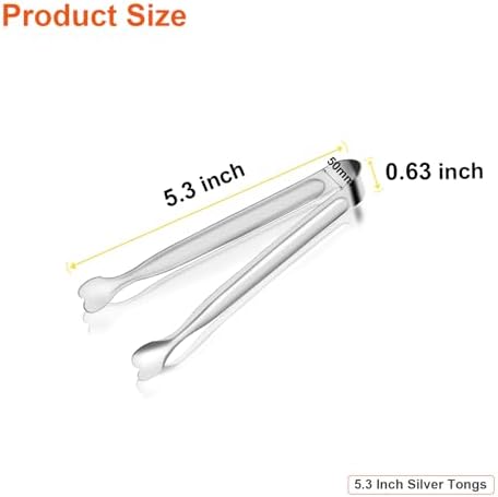 Serving Tongs, Anytrp 12-Packs Stainless Steel Sugar Tong, 5.3inch