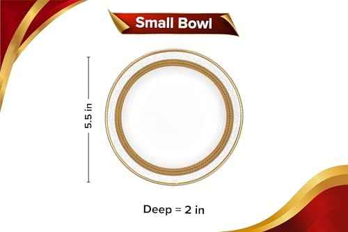 Dinnerware Set for 12-60 Piece Porcelain Dish Set - Elegant Rope Gold