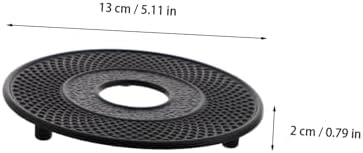 2pcs Cast Iron Teapot Stand Trivets with Iron Heat Insulation