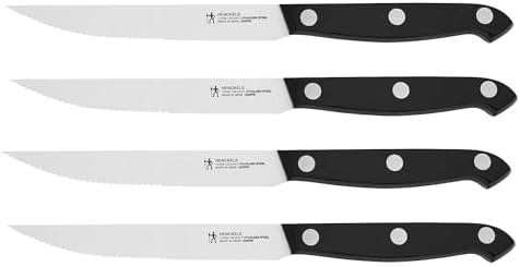 HENCKELS Prime Razor-Sharp Steak Knives Set of 4, Micro-Serrated Edge