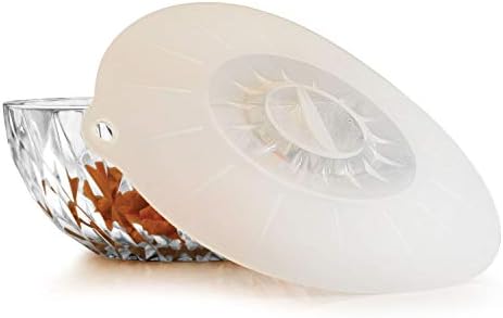 Silicone Bowl Cover, 8.7", White