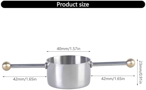 2pcs Stainless Steel Cocktail Jigger Set for Liquor Mixing Double