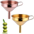 DOCBLACK Stainless Steel Funnel Set of 2, Stainless Steel Funnel with