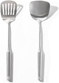 OYV 18/10 Stainless Steel Spatula Set - 15" Metal Spatulas for Kitchen