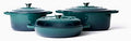 Larder & Vine 6-Piece Enameled Cast Iron Pan Cookware Sets, Includes