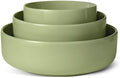 Amazon Basics Ceramic Serving Bowls Set Of 3, Glazed Stoneware