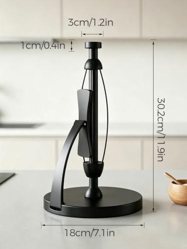 VEHHE Black Countertop Paper Towel Holder
