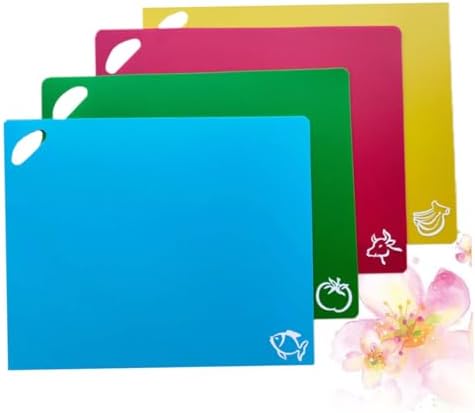 4 Pcs PP Cutting Board Set for Kitchen Vegetables Meat