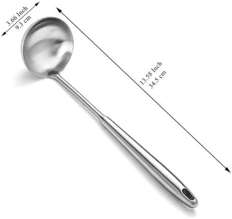 Stainless Steel Soup Ladle – Extra-Deep Large-Capacity Ladle with Long