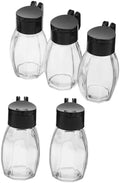 5pcs Glass Spice Bottles for Kitchen Storage with Lids
