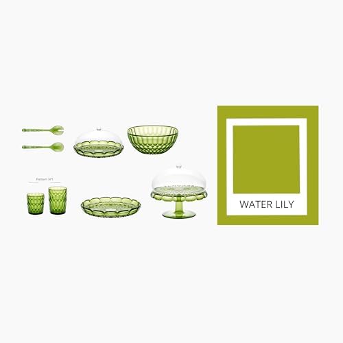 Guzzini Vanity Salad Servers, 10.8" Acrylic Crystal Utensils - Chic