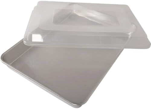 Nordic Ware Natural High Sided Sheet Cake Pan, Silver