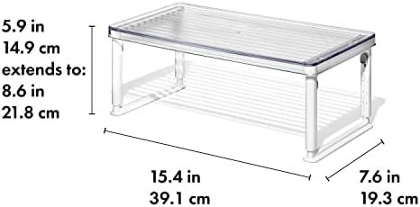OXO Good Grips Adjustable Height Fridge Shelf Riser
